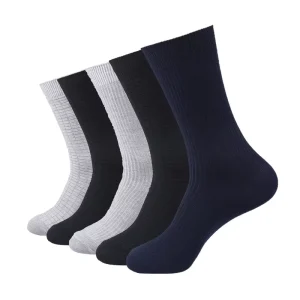 Custom Design Solid Crew Sock Business Dress Sport Sock Custom Logo Knit Cotton Socks