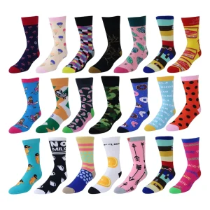 Custom Designed Dress Socks For Men Professional Factory Knitted Socks In Black White Blue Red With Logo Pattern