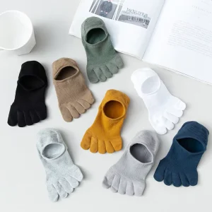 Custom Designer Colorful Cotton Breathable No Show Ankle Toe Anti Slip Anti Bacterial Casual for Autumn Minimum Order 10 Pairs