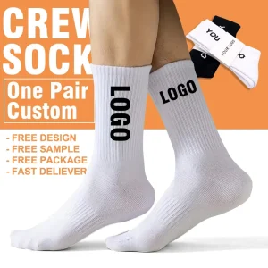 Custom Designer Made Your Own Logo Skate Tube Athletic Socks Custom Design Athletic Sport Socks