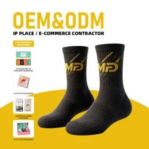 Custom Double Terry Winter Running Socks Wind Lock Warm for Morning Cold Outdoor Jogging