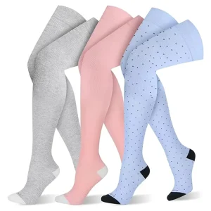 Custom Dress Over Logo Knee High Knitted Long Socks Women Girls Thigh High Socks Custom No Minimum