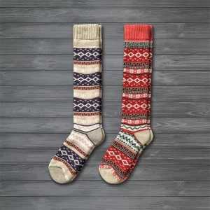 Custom Dress Over the Knee High Knitted Long Socks Women Girls Thigh High Socks Custom No Minimum