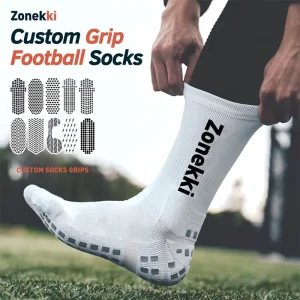 Custom Football Grip Socks Knitted Design Arch Support Non-Slip Soccer Socks for Training Competition Customizable Dot