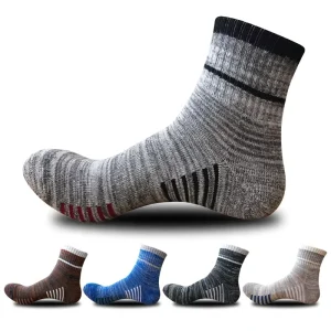Custom GX-160 Outdoor Hiking Sport Ankle Compression Socks Breathable Cotton Calcetines Outdoor Running Mens Thermal Socks