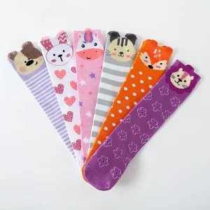 Custom Girl Socks Design Creative Animal Young Girl Teen Tube Socks