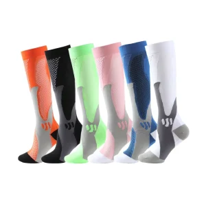 Custom High Elastic Sports Football Compression Socks Breathable Anti Slip Quick Dry Anti Bacterial Custom Design