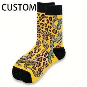 Custom High Elasticity Breathable Cotton Men’s Sports Socks Moisture Wicking for Outdoor Activities