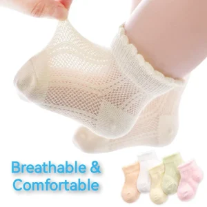 Custom High Quality Baby Socks Cotton Breathable Thin Socks Summer Socks Baby Socks 0 5 Years Old
