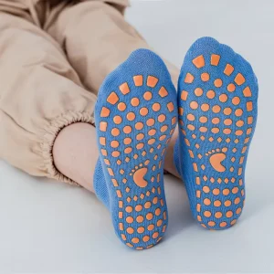 Custom High Quality Children Anti slip Floor Socks Cotton Breathable Cotton Crew Socks Kids Socks Children trampoline Socks