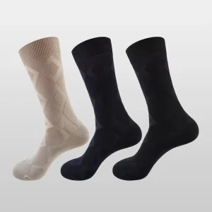 Custom High Quality Mercerized Cotton Plain Crew Business Dress Socks