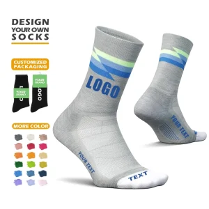 Custom High Quality Quarter Running Socks Custom Logo Sports Socks Breathable Athletic Running Socks for Men and Women
