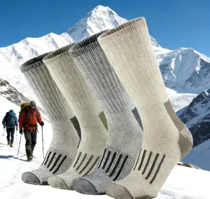 Custom High-quality Odor-resistant Long-lasting Warm Professional Ski and Mountaineering Merino Wool Socks
