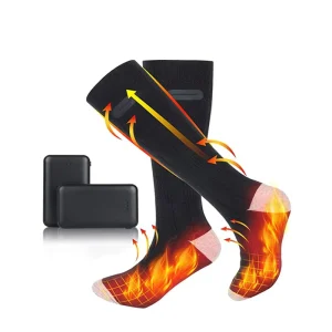 Custom Hot Feet Men Women Cold Weather Thick Warm Winter Hiking Heat Insulated Socks Battery Thermal Self Heating Sock