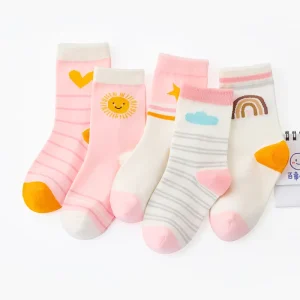 Custom Kids Socks High Crew Knitted Children’s Socks