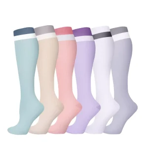 Custom Knee High 15 20mmhg Football Sports Cycling Running Compression Stocking Socks