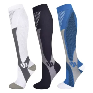 Custom Knee High 20 30mmHg Circulation Support Sports Compression Socks Breathable Personalized Compression Socks