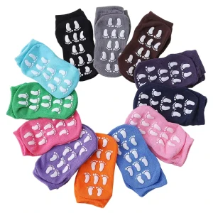 Custom Knitted Ankle Baby Anti-Bacterial Anti-Slip Trampoline Casual Socks for Autumn Kids