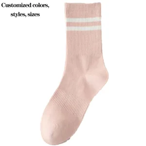 Custom Knitted Compression Ankle Sport Socks Men Women Breathable Anti Slip Running Basketball Soccer Football Crew Cuff