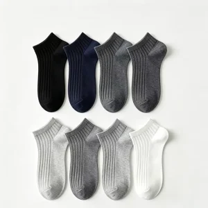 Custom Lightweight Breathable Bamboo Fiber Ankle Socks Anti Odor Low Cut Socks Multi Color for Men Daily Sports