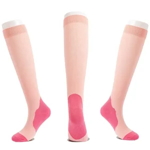 Custom Logo 15-20 Mmhg Bamboo Mens Unisex Stocking Athletic Equestrian Compression Socks