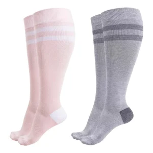Custom Logo 15 20mmHg Graduated Compression Socks Breathable Stretchy Pregnancy Nurses Flying Travel Support Compression Socks