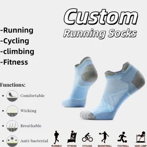 Custom Logo Ankle Light Weight Thin Wear resistant Knitted Nylon Sports Socks