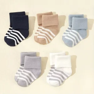 Custom Logo Anti Slip Newborn Baby Socks 0-3 Months 6-12 Months Cotton Baby Grip Socks for Boy Girl