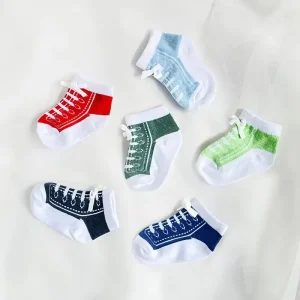 Custom Logo Anti Slip Newborn Baby Socks Anti Slip 0-3 Months 6-12 Months Cotton Baby Grip Socks for Boy Girl