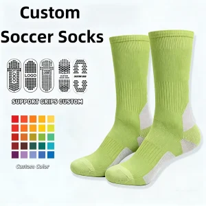 Custom Logo Arch Support Soccer Socks Soft Fabric Mesh Knitted Breathable Anti Sweat Football Socks