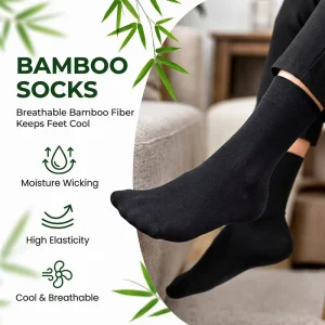 Custom Logo Bamboo Fiber Dress Socks Plain Color Breathable Anti bacterial Cool Sweat wicking Socks for Spring Summer