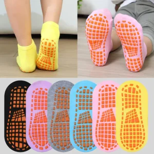 Custom Logo Children’s Trampoline Socks Early Education Silicone Non Slip Socks Home Floor Grip Socks