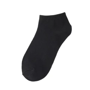 Custom Logo Cotton Quick Dry Anti Bacterial Breathable Eco Friendly Solid Color Active Athletic Men Socks