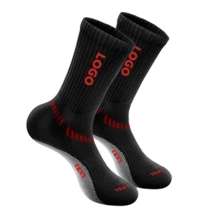 Custom Logo Crew Athletic Socks Cushioned Trekking Work Socks Outdoor Hiking Basketball Sport Sock