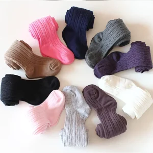 Custom Logo Design Breathable Infant Baby Socks Girl Leggings Baby Tights