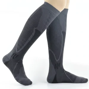 Custom Logo Knee High Comfortable Compression Socks Running Socks Compression Athletic Sport Socks