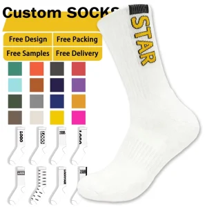 Custom Logo Knitted Cotton Sport Socks for Children