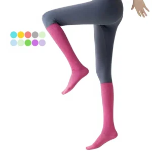Custom Logo Knitted Knee High Compression Socks 20-30 MmHg Sport Spring Unisex Adults