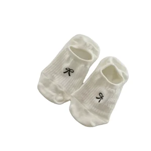 Custom Logo Low Cut Women’s Boat Socks Korean Style Ins Summer Anti Slip No Show Cotton Socks