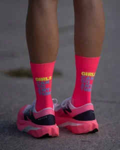 Custom Logo Men Running Crew Socks Professional Trail Running Socks Compression Anti Blister Running Cycling Socks
