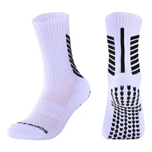 Custom Logo Men’s Fashion Crew Football Soccer Cycling Elite Running Athletic Grip Sports Socks