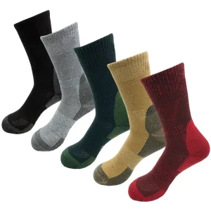 Custom Logo Multi Color Outdoor Moisture Wicking Thermal Trekking Merino Wool Hiking Socks
