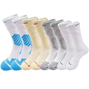 Custom Logo Multi Sport Crew Socks Unisex Cushioned Socks for Casual Active Lifestyles