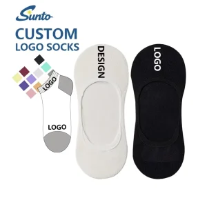 Custom Logo No Show Women’s Socks Solid Colorful Seamless Toe Quick Dry Cotton Breathable Socks Custom