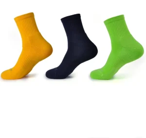 Custom Logo Outdoor Sports Ankle Socks Polyester Cotton Anti Bacterial Breathable Multi-color Men’s Women’s Quick-drying Socks