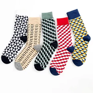 Custom Logo Pattern Colorful Designs Socks for Men