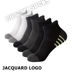 Custom Logo Performance Ankle Sports Socks With Cushion Sports Skateboard Socks Customized Socks