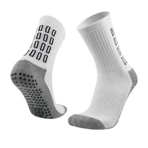 Custom Logo Soccer Socks Grip Anti Slip Men’s Crew Athletic Socks Football Socks Cushion Sports Socks