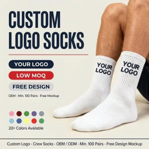 Custom Logo Socks Men Basketball Embroidery Terry Bottom Anti Bacteria Crew Socks Thick Cushioned Sport Socks