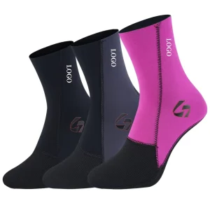 Custom Low Price Soft Anti Slip Thermal Underwear Rubber Sole Wetsuit Sock Beach Tennis Sand Diving All Seasons Nylon Socks